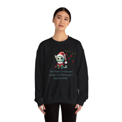 Funny Christmas Cat Sweatshirt - Christmas Crewneck- Holiday Sweatshirt
