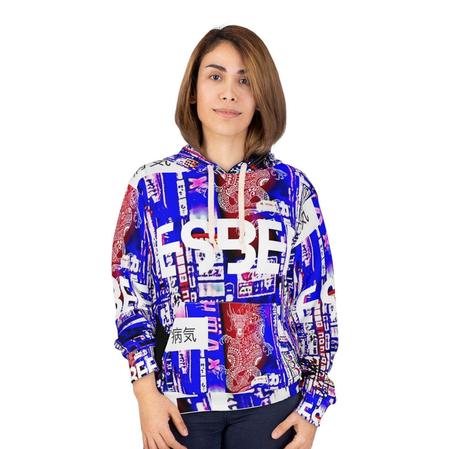 Abstract Collage Hoodie Unique Collage art Hooded Sweatshirt