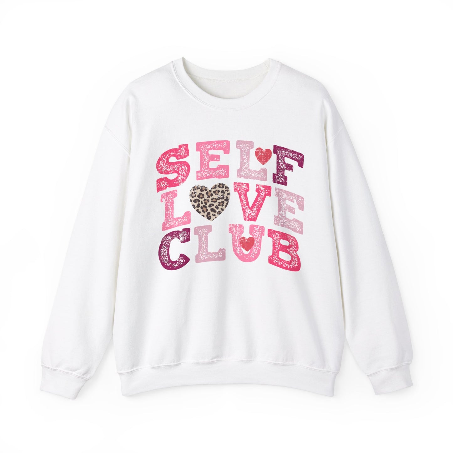 Self Love Club Sweatshirt Valentine's Day Sweatshirt, Cute Retro Graphic Crewneck