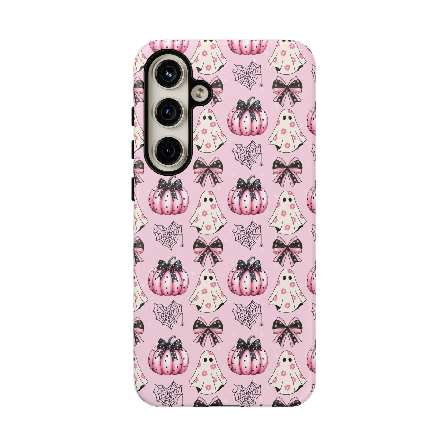 Halloween Coquette Phone Case Ghost Bows and Pumpkins Cute Phone Case