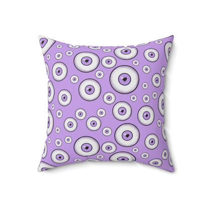 Pastel Purple Goth Eyeball Pillow Goth Gift  Spun Polyester Square Pillow