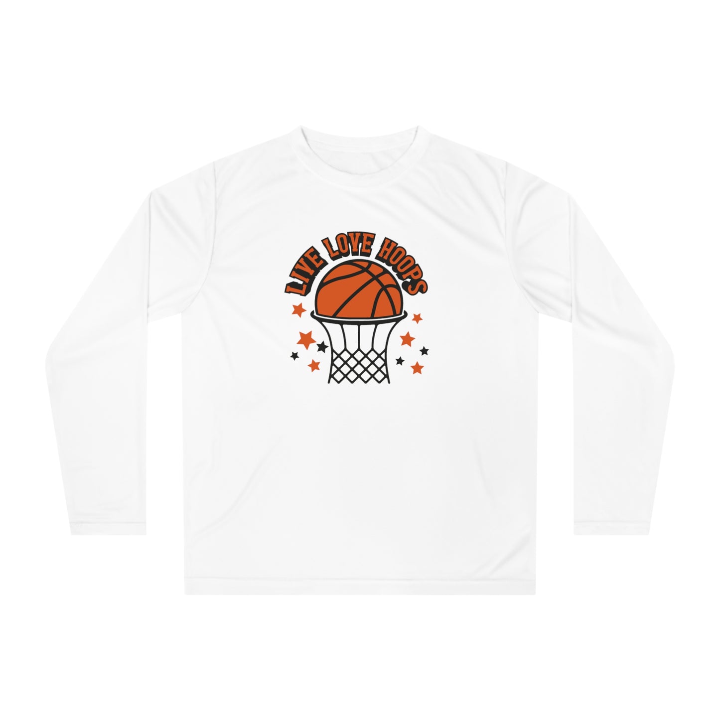 Basketball Shirt, Basketball Mom, Dad, Game Day Shirt, Sports T-shirt, Unisex Performance Long Sleeve Shirt