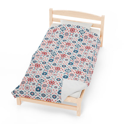 Plush Blanket - Nordic Fair Isle Decor Hygge Throw Blanket Couch