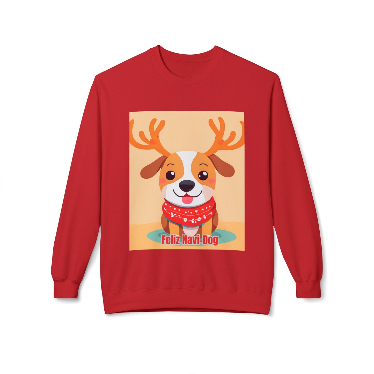 Feliz Navi Dog Sweatshirt, Ugly Christmas Jumper, Holiday Pet Lovers Gift, Funny Winter Pullover, Cozy Xmas Sweater, Soft Fleece Crewneck