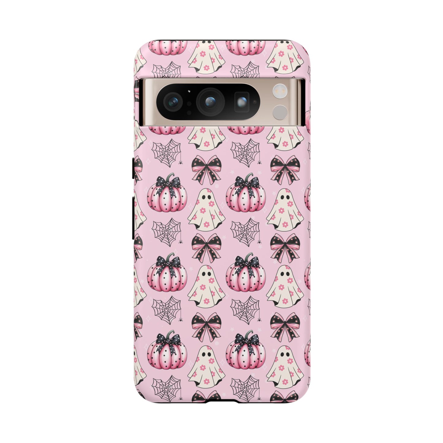 Halloween Coquette Phone Case Ghost Bows and Pumpkins Cute Phone Case
