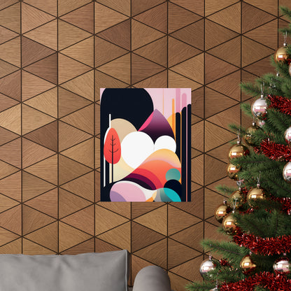 Mid-Century Modern Wall Art Print Contemporary Wall Accents Poster