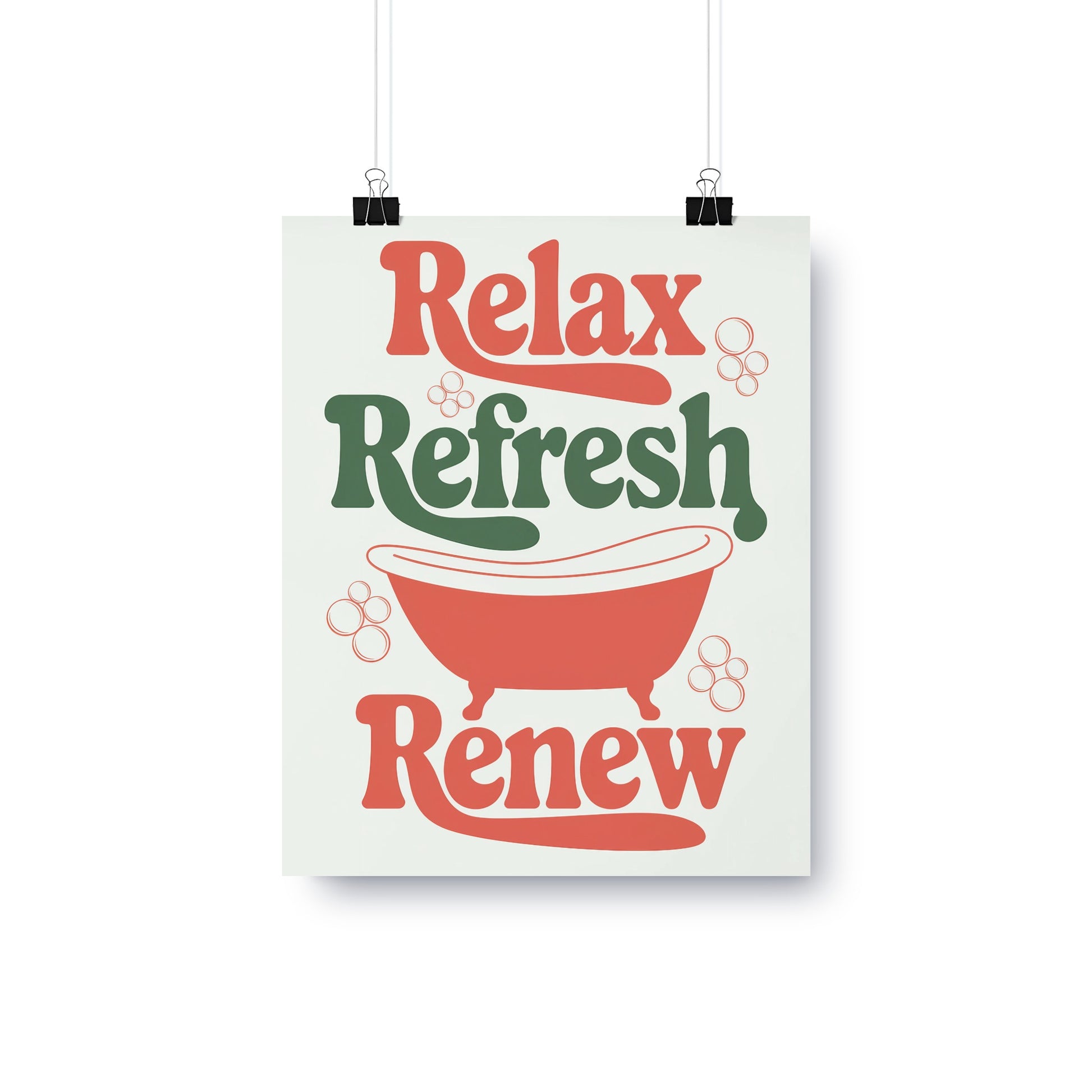 Relax Refresh and Renew Wall Art Decor