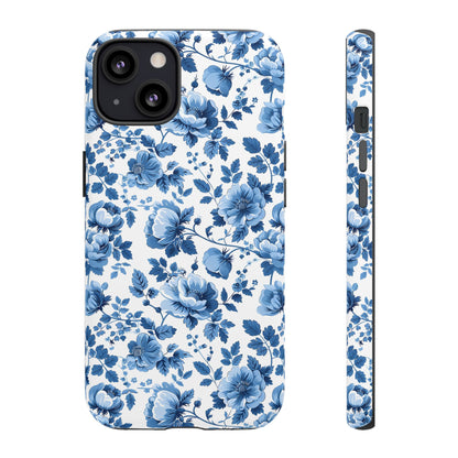 Phone Case - Blue Floral French Cottagecore Tough Case