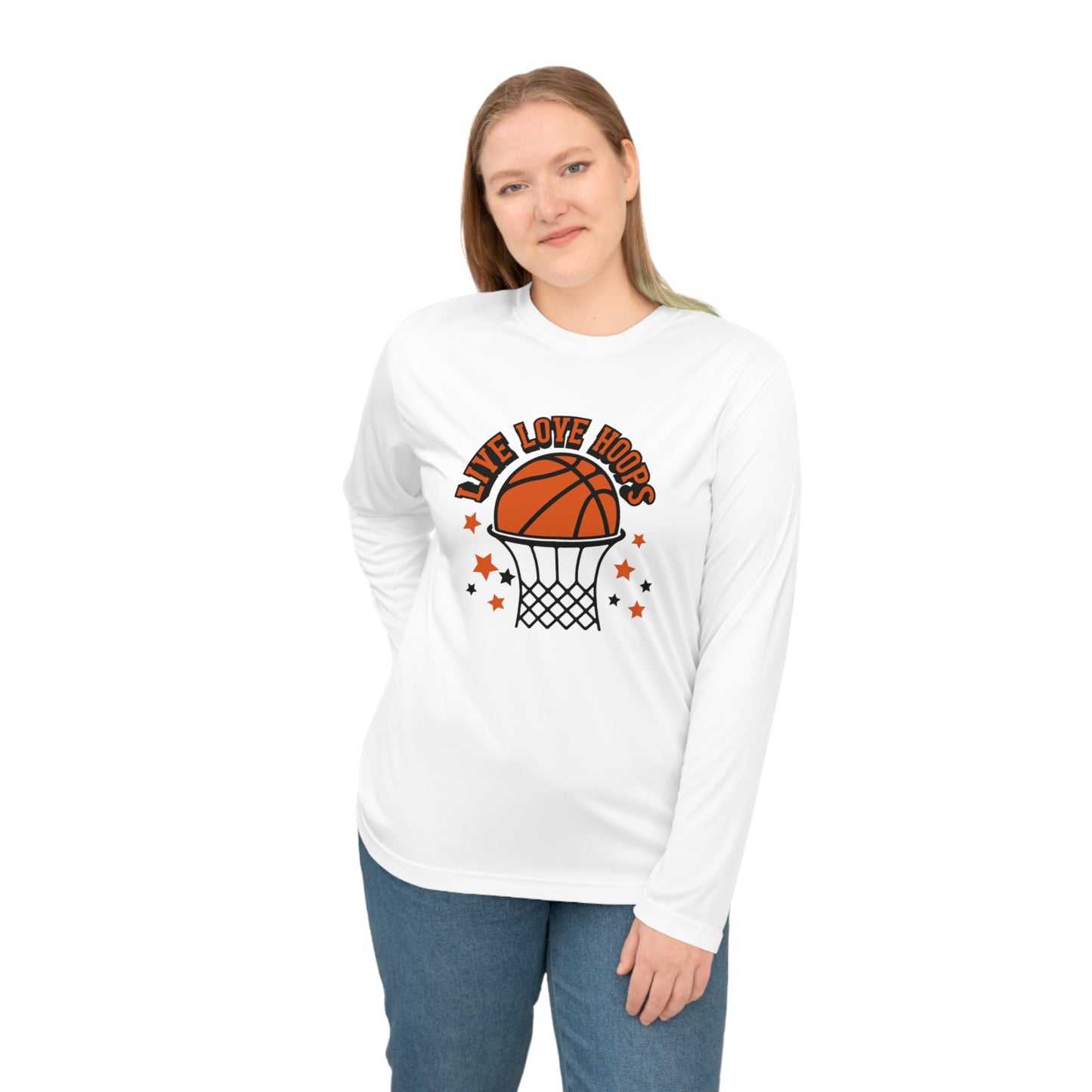 Basketball Shirt, Basketball Mom, Dad, Game Day Shirt, Sports T-shirt, Unisex Performance Long Sleeve Shirt