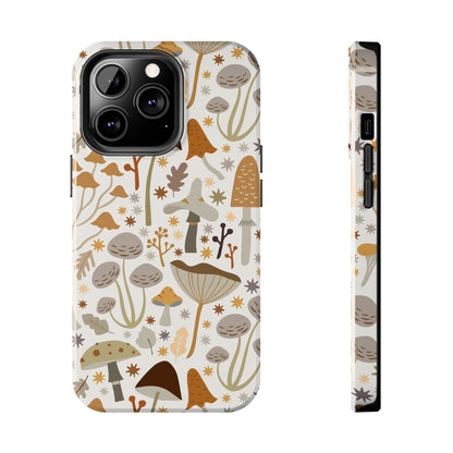 Mushroom Cell Phone Case, Boho Retro Cool Cute Tough Phone Cases