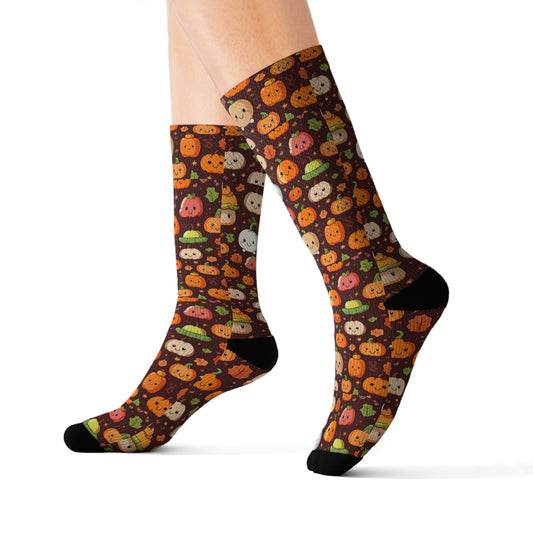 Kawaii Thanksgiving Novelty Socks, Cool Casual Funny Fun Socks for Men & Women