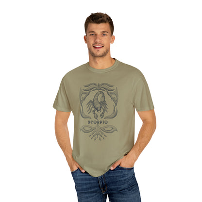 Comfort Colors Scorpio Vintage Shirt, Zodiac T-shirt, Leo Shirt Unisex Garment-Dyed T-shirt