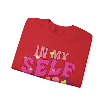 In My Self Love Era Sweatshirt Valentine's Day Shirt Cute Retro Graphic Crewneck