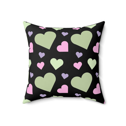 Pastel Goth Heart Throw Pillow and Throw Pillow Cover Decorative Pillow for Couch