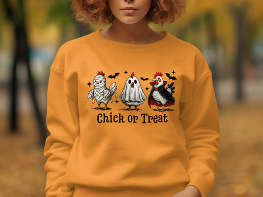 Chick or Treat Halloween Chickens Sweatshirt product