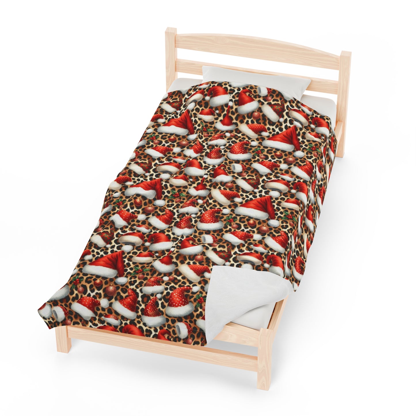 Leopard Christmas Throw Blanket Couch  Cozy Christmas Blanket