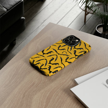 Bat Phone Case, iPhone 15 Case, Cute Glossy Halloween Goth Phone Case