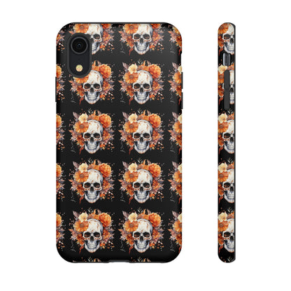 Skeleton iPhone Case, Goth Cell Phone Case, Halloween Skeleton Phone Case,