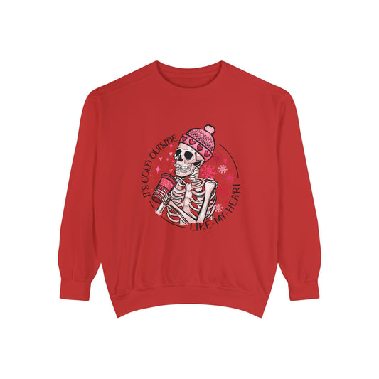 Valentine Skeleton Unisex Garment-Dyed Sweatshirt
