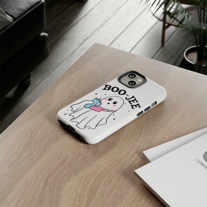 Boo Jee Ghost Phone Case, Halloween Cell Phone Case, Cute iPhone 15 Case