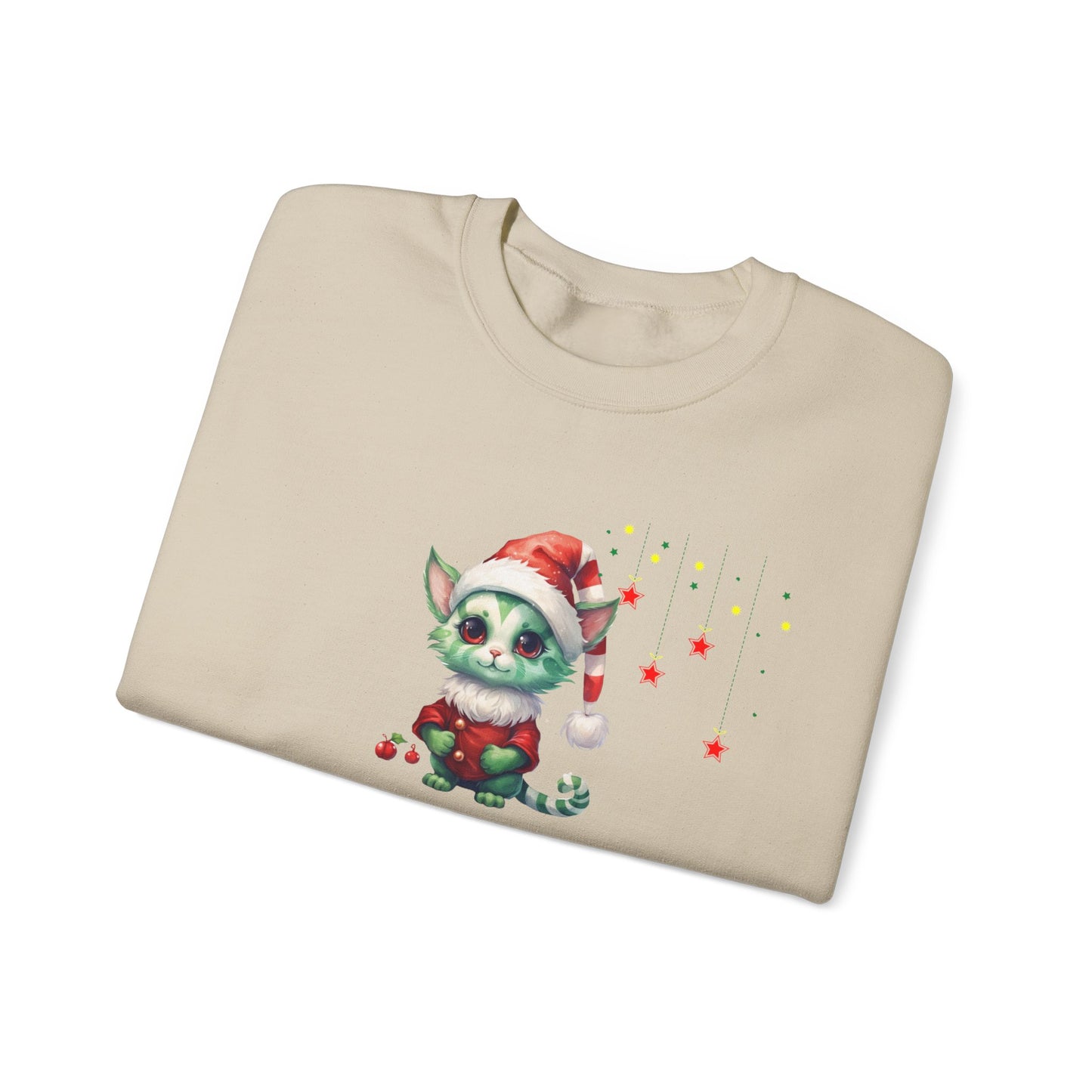 Funny Christmas Cat Sweatshirt - Christmas Crewneck- Holiday Sweatshirt