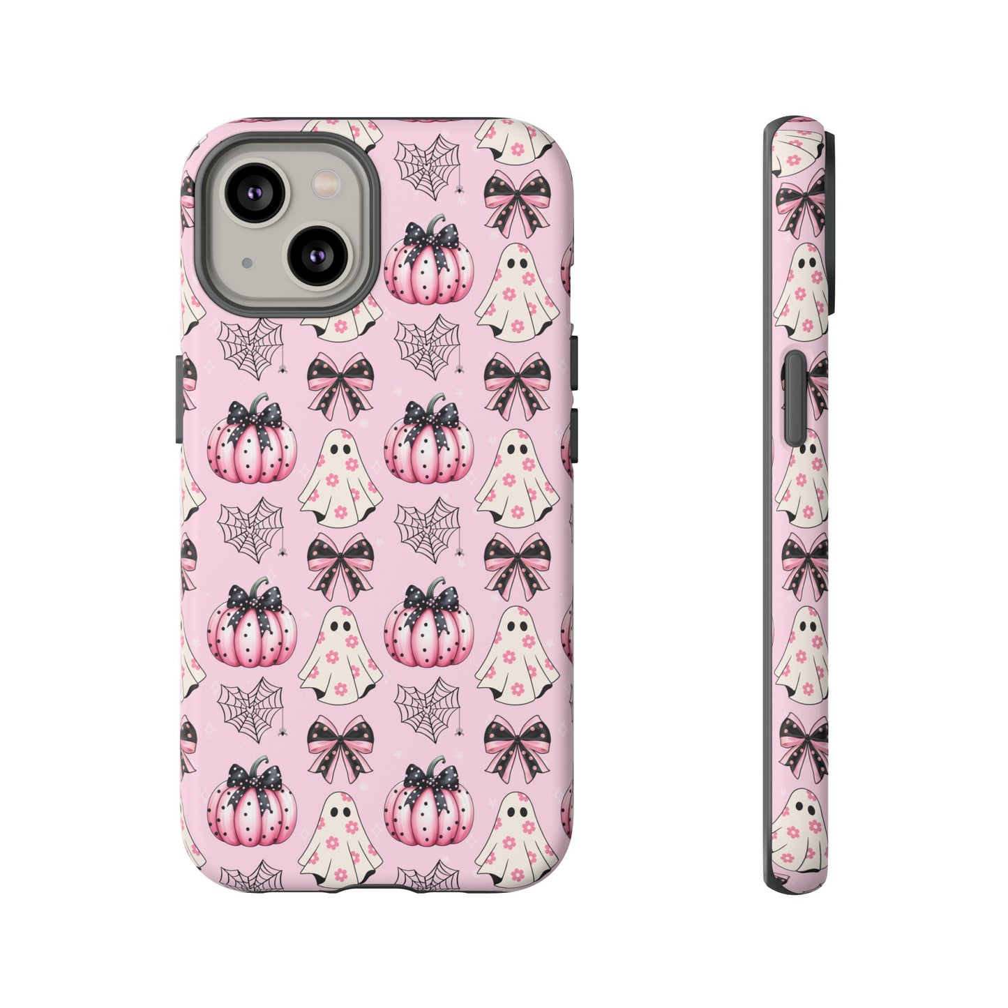Halloween Coquette Phone Case Ghost Bows and Pumpkins Cute Phone Case