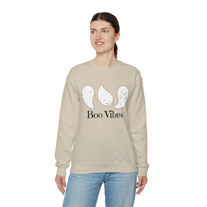 Boo Ghost Sweatshirt, Halloween Sweatshirt Women Men Crewneck Sweatshirt