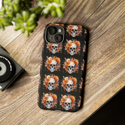 Skeleton iPhone Case, Goth Cell Phone Case, Halloween Skeleton Phone Case,
