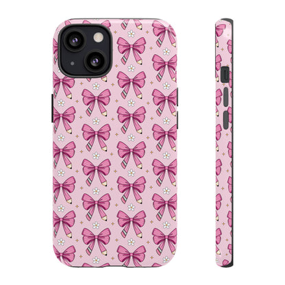 Phone Case - Pink Coquette Bow Tough Case-Girly Phone