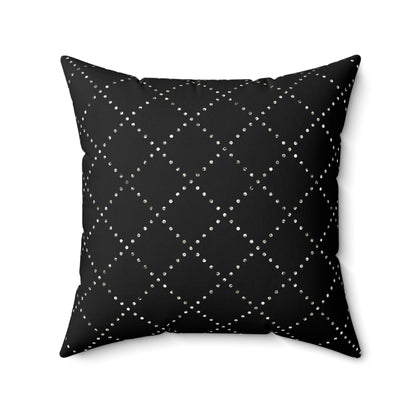 Black and White Square Couch Pillow Decorative Pillow Home Decor