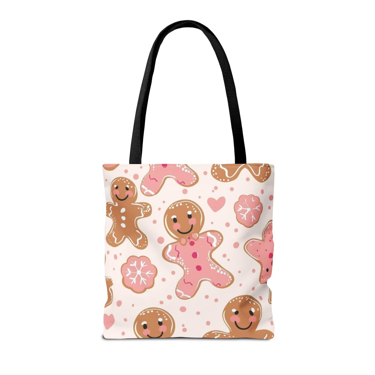 Cute Gingerbread and Hearts Pattern Tote product