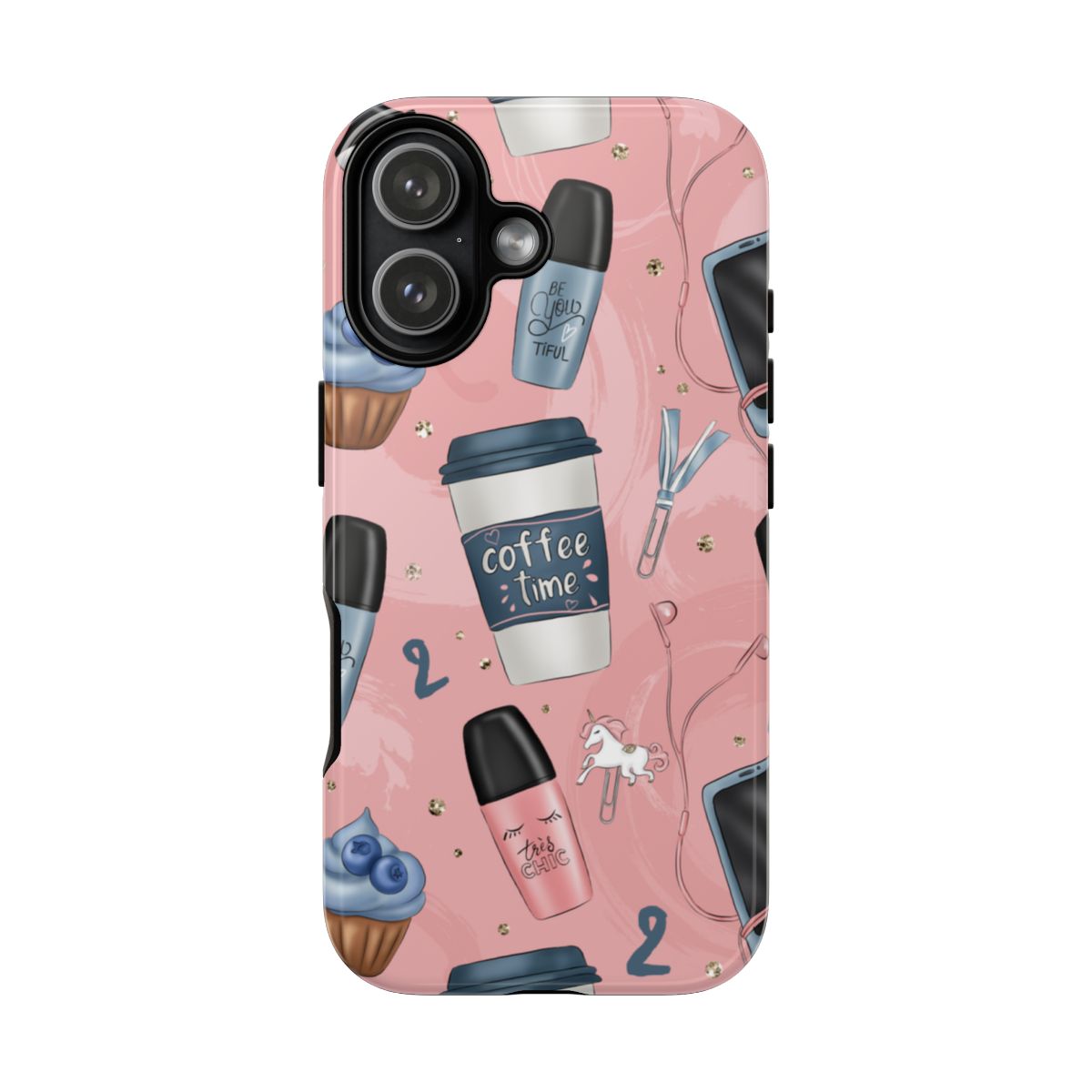 Coffee Time and Cute Accessories Pattern Phone Case