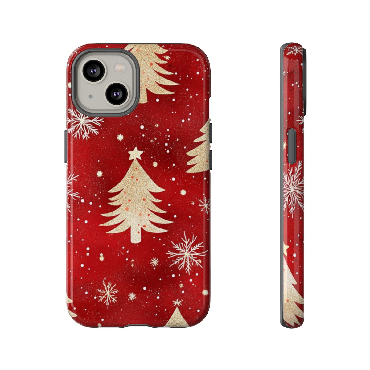 Festive Red Christmas Tree Smartphone Case