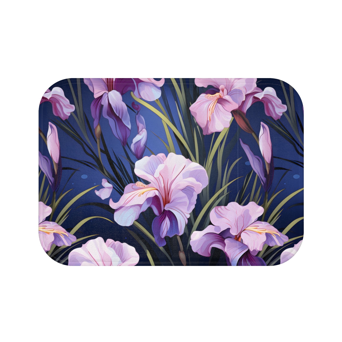 Beautiful Floral Design Shower Mat for Elegant Bathrooms