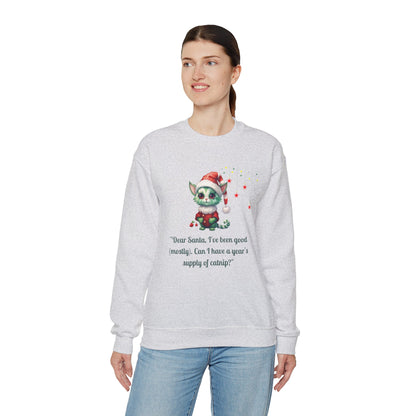 Funny Christmas Cat Sweatshirt - Christmas Crewneck- Holiday Sweatshirt