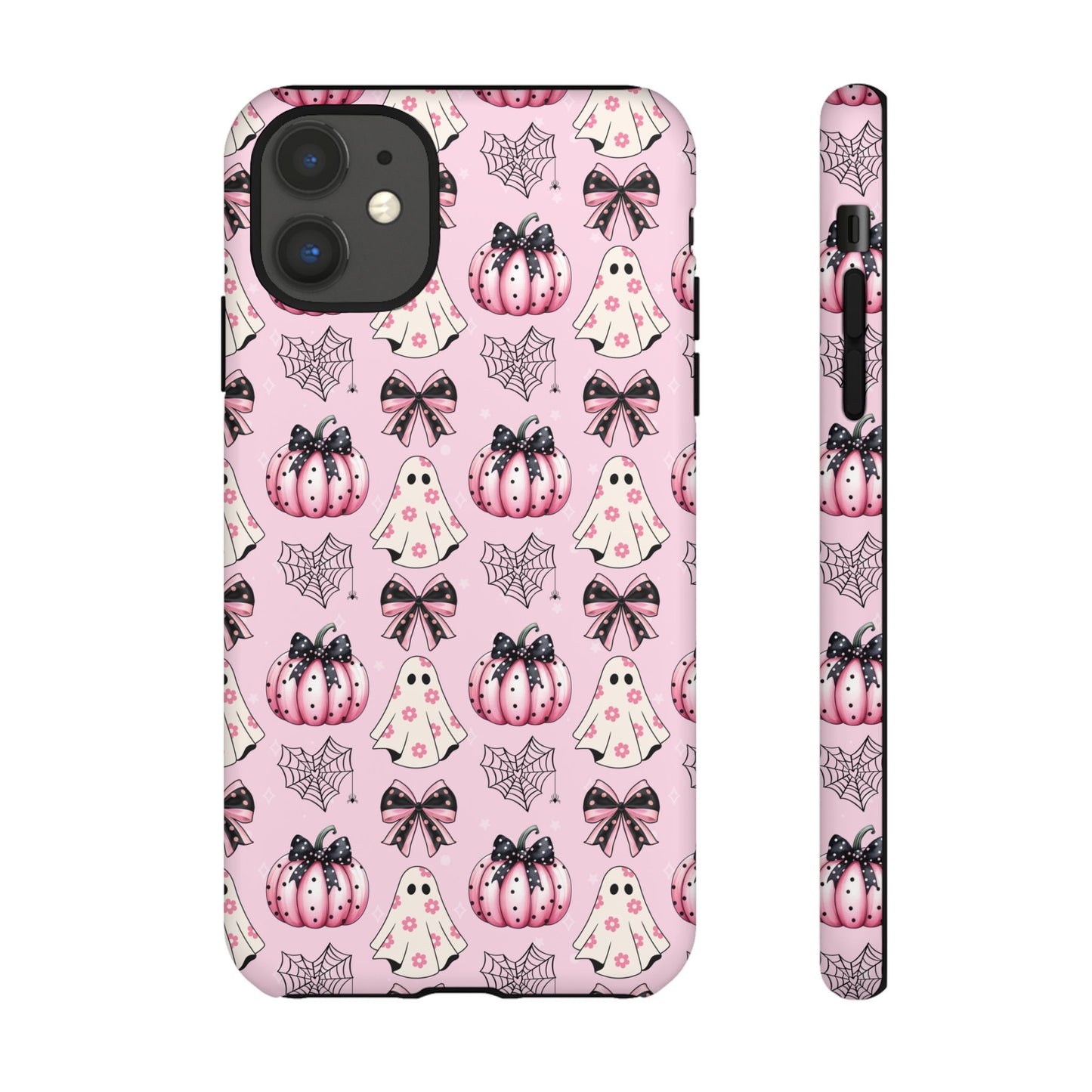 Halloween Coquette Phone Case Ghost Bows and Pumpkins Cute Phone Case