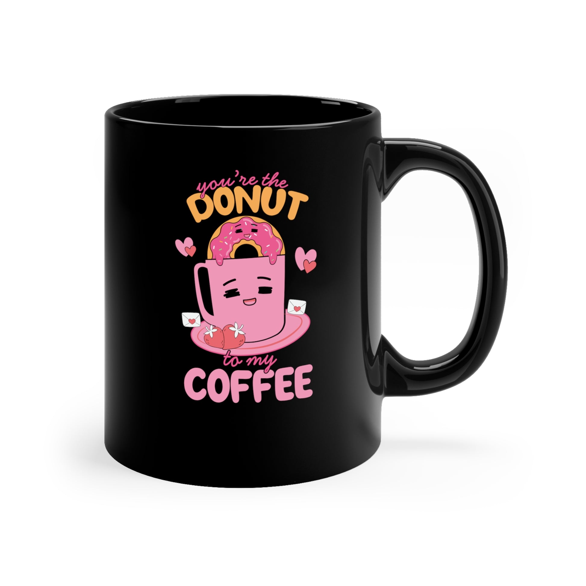 donut and coffee funny coffee mug for coffee lovers
