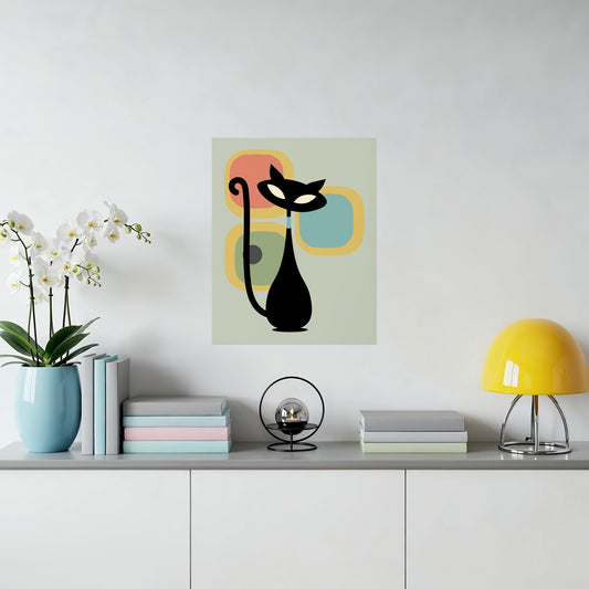 Modern Artistic Cat Silhouette Wall Art product type