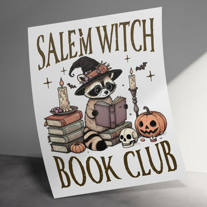 Salem Witch Book Club Illustrated Art Print product type