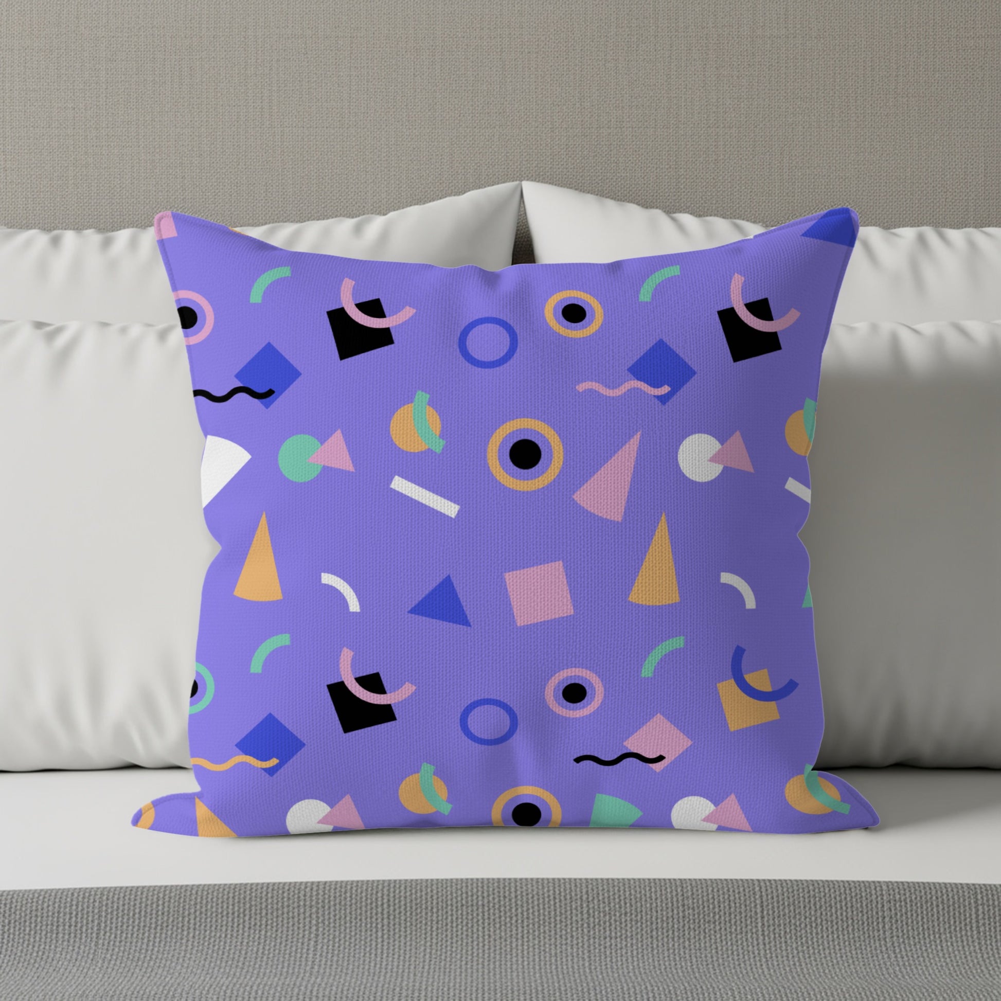 Colorful Abstract Pattern Deco Throw Pillow