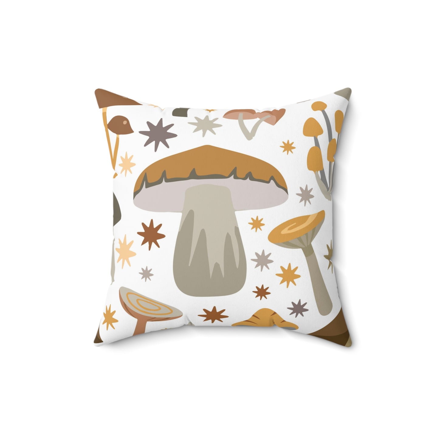 Mushroom Decorate Throw Pillow for Couch Decorative Throw Pillow Cover  Square Pillow