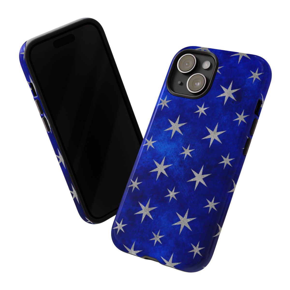 Blue Star Patterned Protective Phone Case