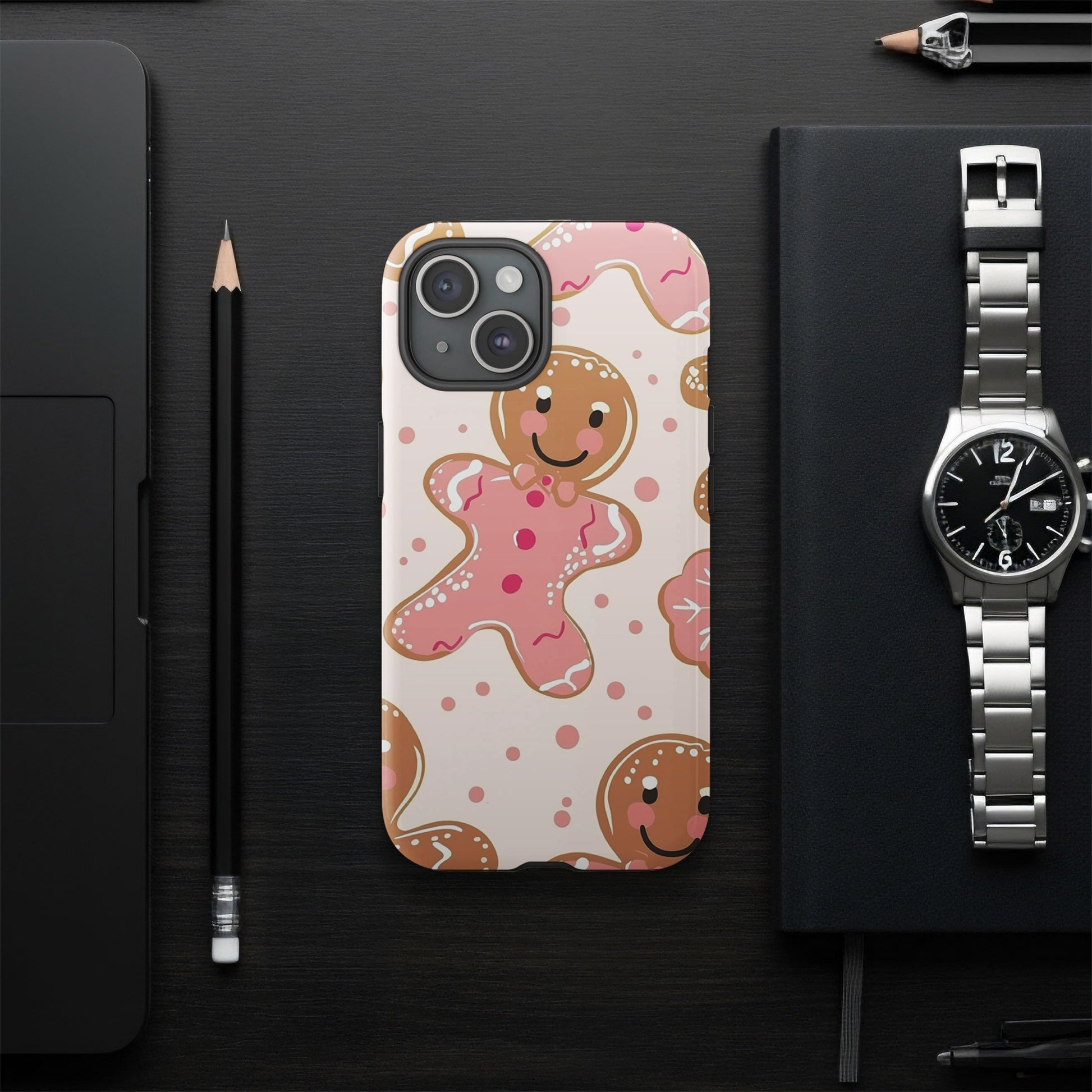 Gingerbread Cookie Pattern Phone Case product