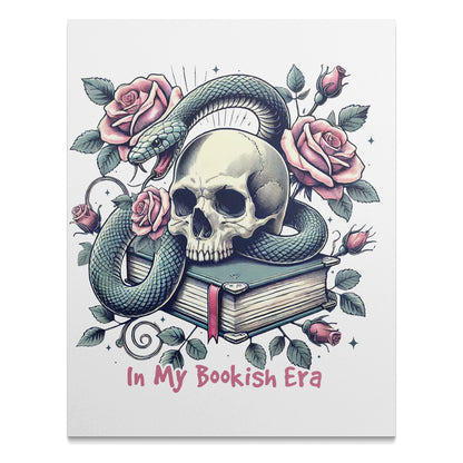 In My Bookish Era Skull and Snake Art Print product
