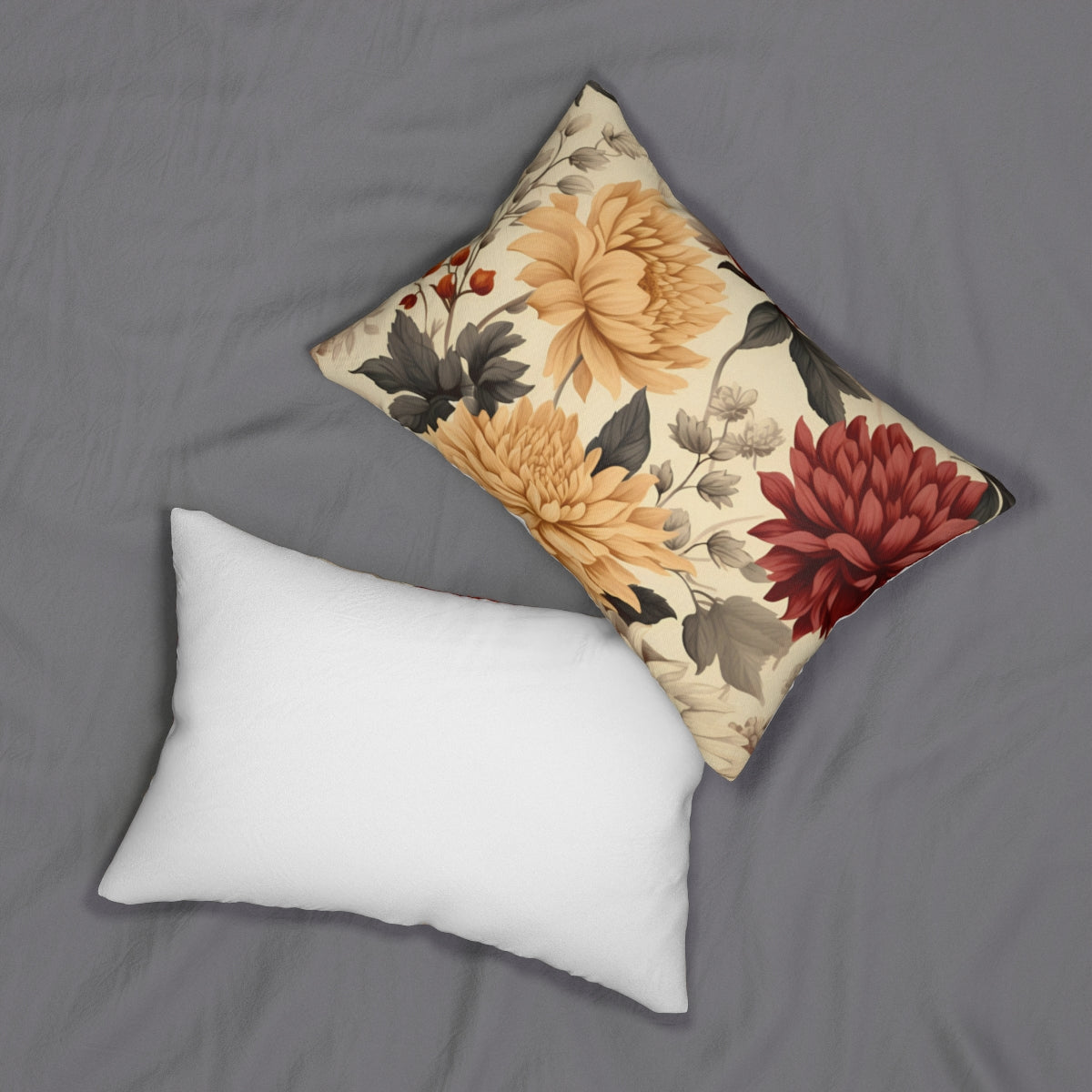 Floral Pillow Set with Elegant Botanical Design Pillow