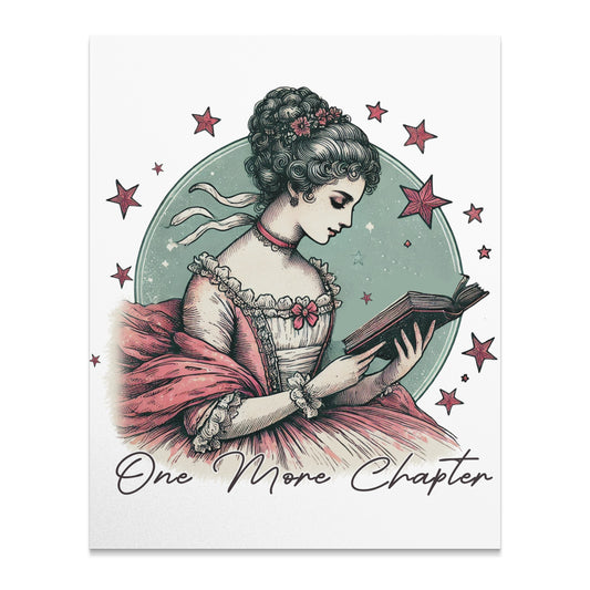 One More Chapter Art Print with Victorian Lady product