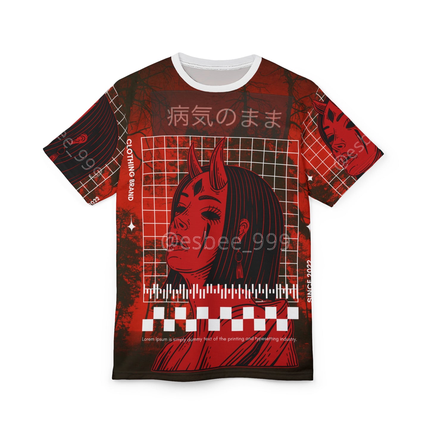 Gothic Tee Shirt - Edgy Demon Witch Graphic