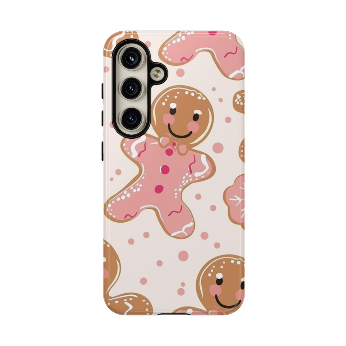 Cute Gingerbread Men Patterned Phone Case