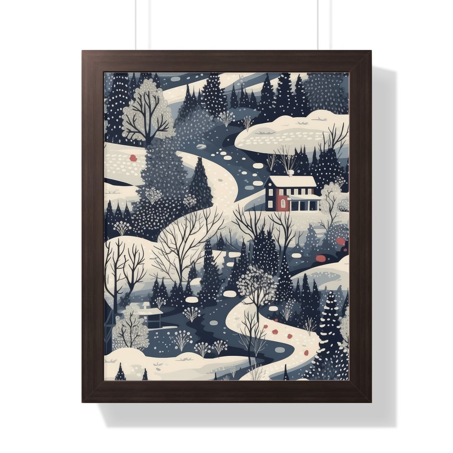 Winter Wonderland Scenic Wall Art Print