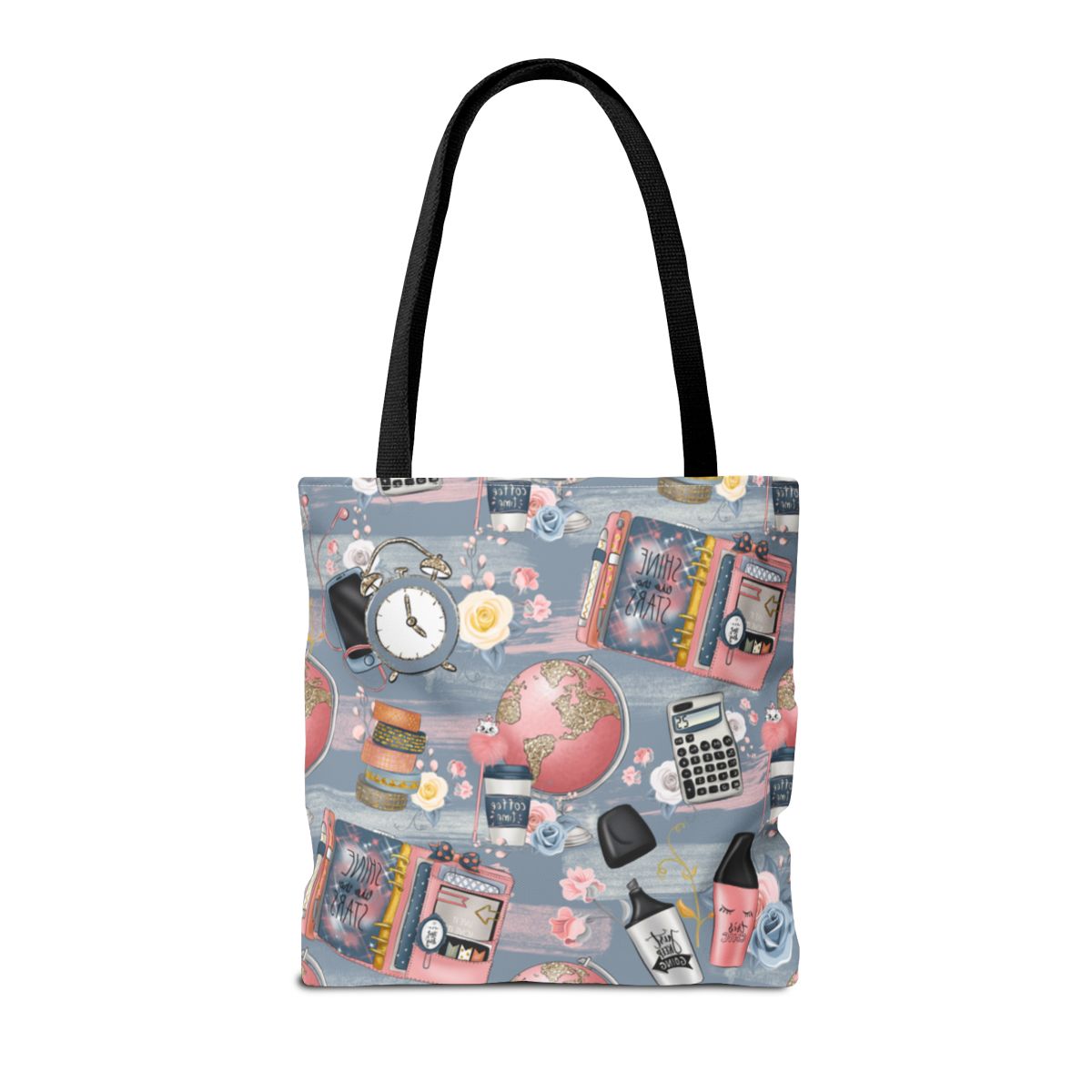 Stylish Womens Tote with Vintage Travel Print